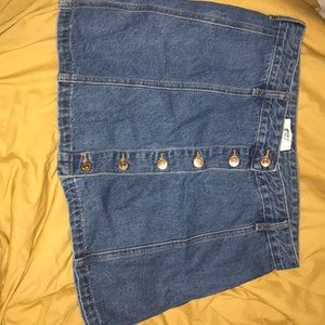 Jean mini skirt